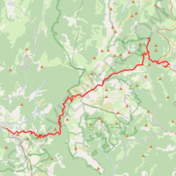 Itinéraire De Die à Clelles par le col des Bachassons, distance, dénivelé, altitude, carte, profil, trace GPS
