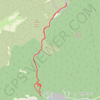 Itinéraire Signes - Le Latay - Cascade - Ruisseau, distance, dénivelé, altitude, carte, profil, trace GPS