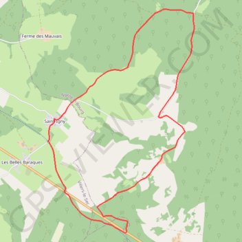 Itinéraire Saint Igny-Les belles baraques, distance, dénivelé, altitude, carte, profil, trace GPS