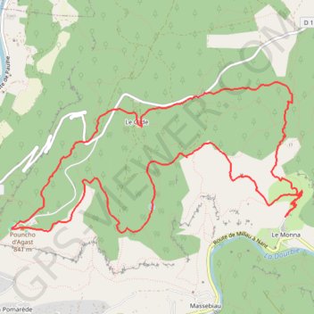 Itinéraire 6 janv. 2022 10:09:09 millau, distance, dénivelé, altitude, carte, profil, trace GPS