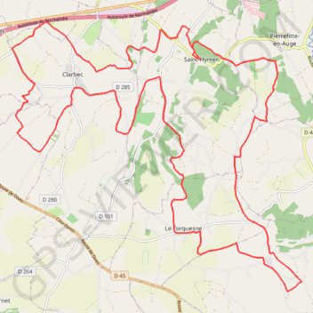 Itinéraire Boucle VTT depuis Saint-Hymer, distance, dénivelé, altitude, carte, profil, trace GPS