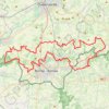 Itinéraire MTB Vlaamse Ardennen 60km, distance, dénivelé, altitude, carte, profil, trace GPS