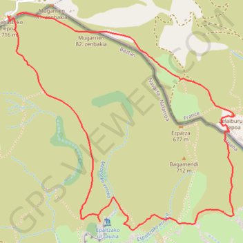 Itinéraire Ichusi par le Sentier des Moines, distance, dénivelé, altitude, carte, profil, trace GPS