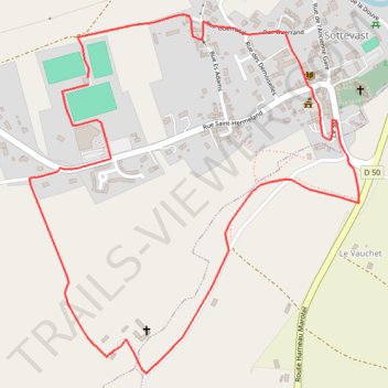 Itinéraire Parcours 1, distance, dénivelé, altitude, carte, profil, trace GPS