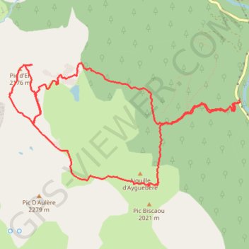 Itinéraire Randonnee-pic-d-er-pierres-gravees-Mariano, distance, dénivelé, altitude, carte, profil, trace GPS