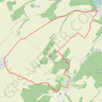 Itinéraire La vallée des Parquets, distance, dénivelé, altitude, carte, profil, trace GPS