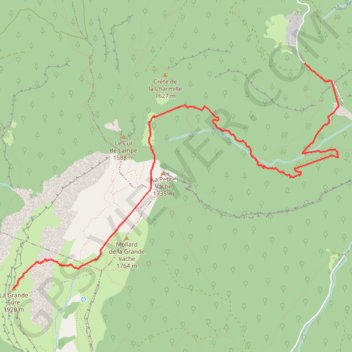 Itinéraire Grande Sure, distance, dénivelé, altitude, carte, profil, trace GPS