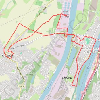 Itinéraire Marche Oupeye, distance, dénivelé, altitude, carte, profil, trace GPS