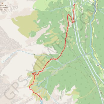 Itinéraire Lac de Bastampe, distance, dénivelé, altitude, carte, profil, trace GPS