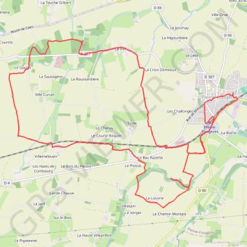 Itinéraire Circuit lande et bocage PLEINE FOUGERES, distance, dénivelé, altitude, carte, profil, trace GPS