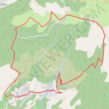 Itinéraire Les Salces - repérage, distance, dénivelé, altitude, carte, profil, trace GPS