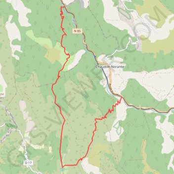 Itinéraire Norante le poil, distance, dénivelé, altitude, carte, profil, trace GPS