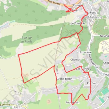 Itinéraire reconnaissance_malonne_sa_, distance, dénivelé, altitude, carte, profil, trace GPS