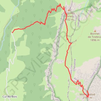 Itinéraire Trélod, distance, dénivelé, altitude, carte, profil, trace GPS