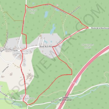 Itinéraire Boucle La Rouchouze, distance, dénivelé, altitude, carte, profil, trace GPS