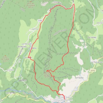 Itinéraire Tour de la roche Veyrand, distance, dénivelé, altitude, carte, profil, trace GPS