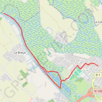 Itinéraire Marche lac de Saujon, distance, dénivelé, altitude, carte, profil, trace GPS