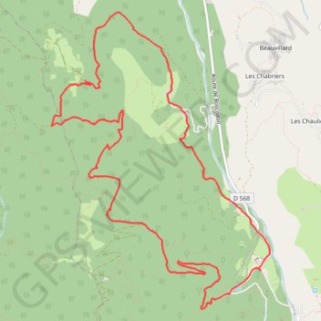 Itinéraire Abbaye de Boscodon Combe d'Isoard, distance, dénivelé, altitude, carte, profil, trace GPS
