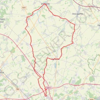 Itinéraire 3 Prov. 2021 (Brabant) officiel, distance, dénivelé, altitude, carte, profil, trace GPS