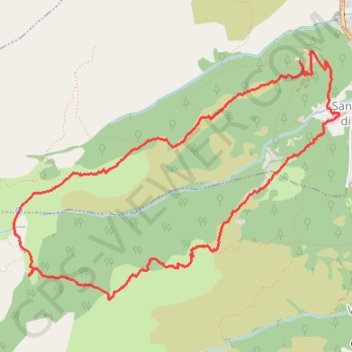 Itinéraire Saint Eliseo, distance, dénivelé, altitude, carte, profil, trace GPS