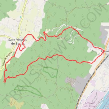 Itinéraire trace, distance, dénivelé, altitude, carte, profil, trace GPS