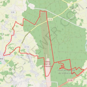 Itinéraire Brie en Braconne, distance, dénivelé, altitude, carte, profil, trace GPS