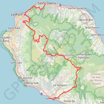 Itinéraire Diagonale des fous 2018, distance, dénivelé, altitude, carte, profil, trace GPS