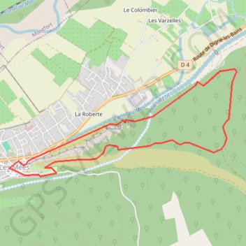 Itinéraire Les rochers de Mées, distance, dénivelé, altitude, carte, profil, trace GPS