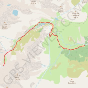 Itinéraire Lacot de l'Oule, distance, dénivelé, altitude, carte, profil, trace GPS