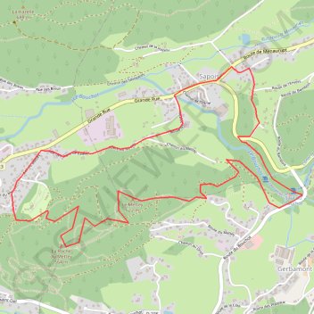 Itinéraire Cascade bouchot de sapois, distance, dénivelé, altitude, carte, profil, trace GPS