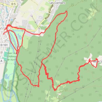 Itinéraire Mont Sec depuis Vizille, distance, dénivelé, altitude, carte, profil, trace GPS