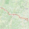 Itinéraire Etape 1, distance, dénivelé, altitude, carte, profil, trace GPS