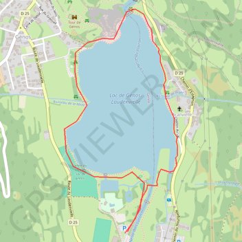 Itinéraire Tour du lac de loudenvielle, distance, dénivelé, altitude, carte, profil, trace GPS