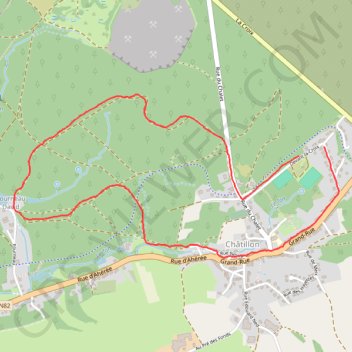 Itinéraire Châtillon, distance, dénivelé, altitude, carte, profil, trace GPS