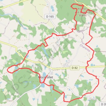 Itinéraire 4_montrollet_vtt_19,6 km, distance, dénivelé, altitude, carte, profil, trace GPS