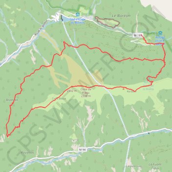 Itinéraire Cime de Piagu, distance, dénivelé, altitude, carte, profil, trace GPS