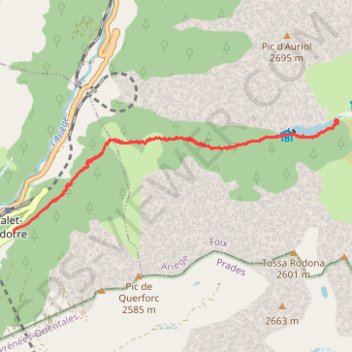 Itinéraire Etang des Besines, distance, dénivelé, altitude, carte, profil, trace GPS