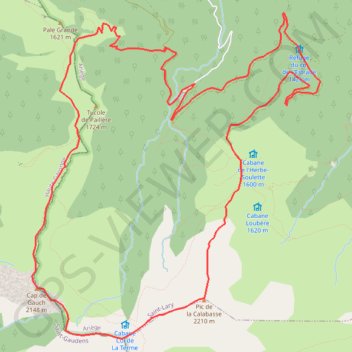 Itinéraire Crête des Tourets, distance, dénivelé, altitude, carte, profil, trace GPS