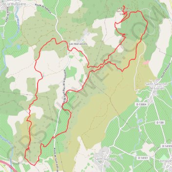 Itinéraire Gebre - Canyon du Diable, distance, dénivelé, altitude, carte, profil, trace GPS