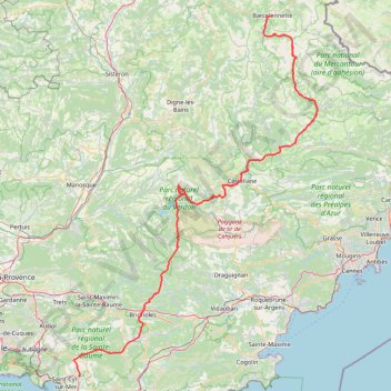 Itinéraire PARCOURS jour 5-270km-IBP461-bicycle, distance, dénivelé, altitude, carte, profil, trace GPS