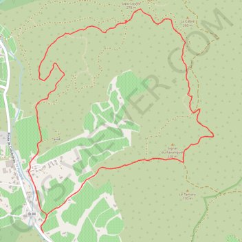 Itinéraire Notre Dame des Maures - Signal du Flavanquet - Dolmen du Gautabry - LA LONDE - 83, distance, dénivelé, altitude, carte, profil, trace GPS
