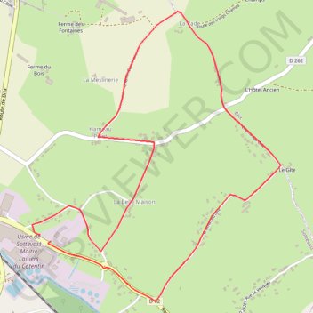 Itinéraire 1 - Marche 5 km, distance, dénivelé, altitude, carte, profil, trace GPS