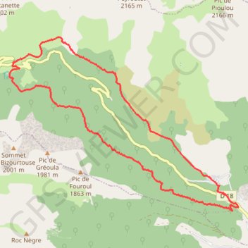 Itinéraire Vallée de Vicdessos, distance, dénivelé, altitude, carte, profil, trace GPS