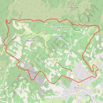 Itinéraire Trail du Ventounet, distance, dénivelé, altitude, carte, profil, trace GPS