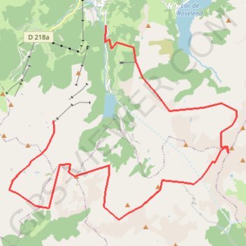 Itinéraire Tour du lac de Saint Guérin, distance, dénivelé, altitude, carte, profil, trace GPS