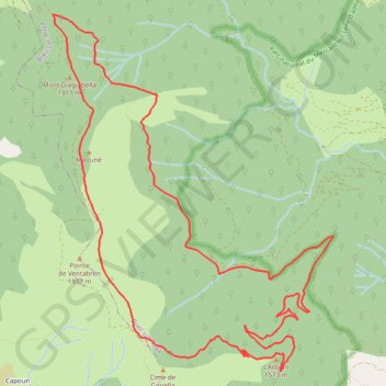 Itinéraire Circuit de la Déa, distance, dénivelé, altitude, carte, profil, trace GPS