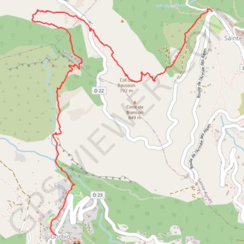 Itinéraire Circuit de Bausson, distance, dénivelé, altitude, carte, profil, trace GPS