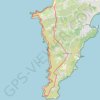 Itinéraire Rando Crozon (29), distance, dénivelé, altitude, carte, profil, trace GPS