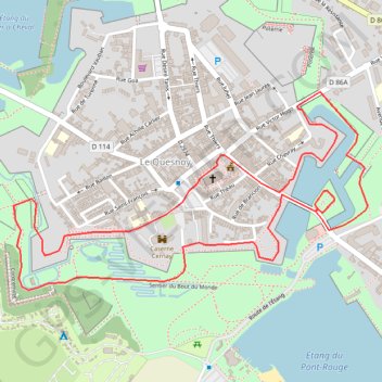Itinéraire À la découverte des arbres des remparts - Le Quesnoy, distance, dénivelé, altitude, carte, profil, trace GPS