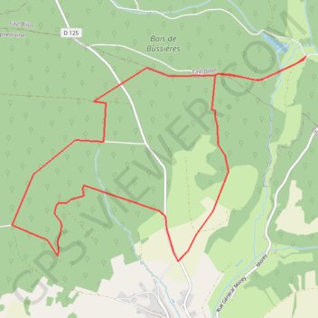 Itinéraire Fayl-Billot L'Osier, distance, dénivelé, altitude, carte, profil, trace GPS